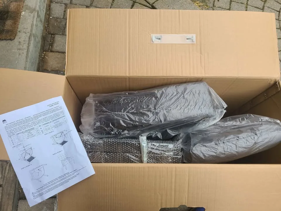 Accent chair brown leatherette image indicator(4)