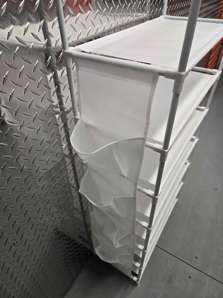 White 6-Tier Shoe Rack Storage Organizer w Hooks - photo 5