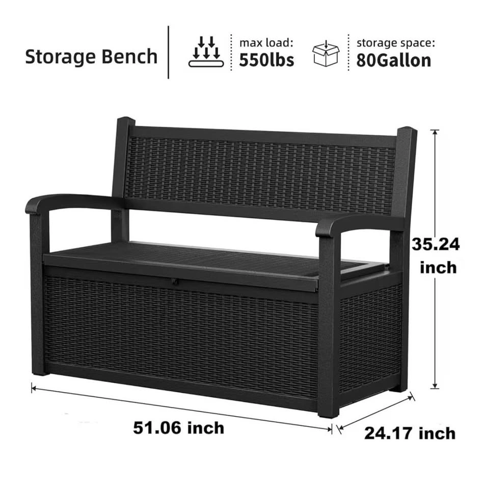 Patio Storage Bench – Like New (6 Months Old) - photo 3