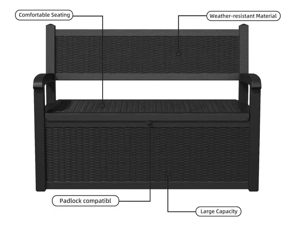 Patio Storage Bench – Like New (6 Months Old) - photo 4