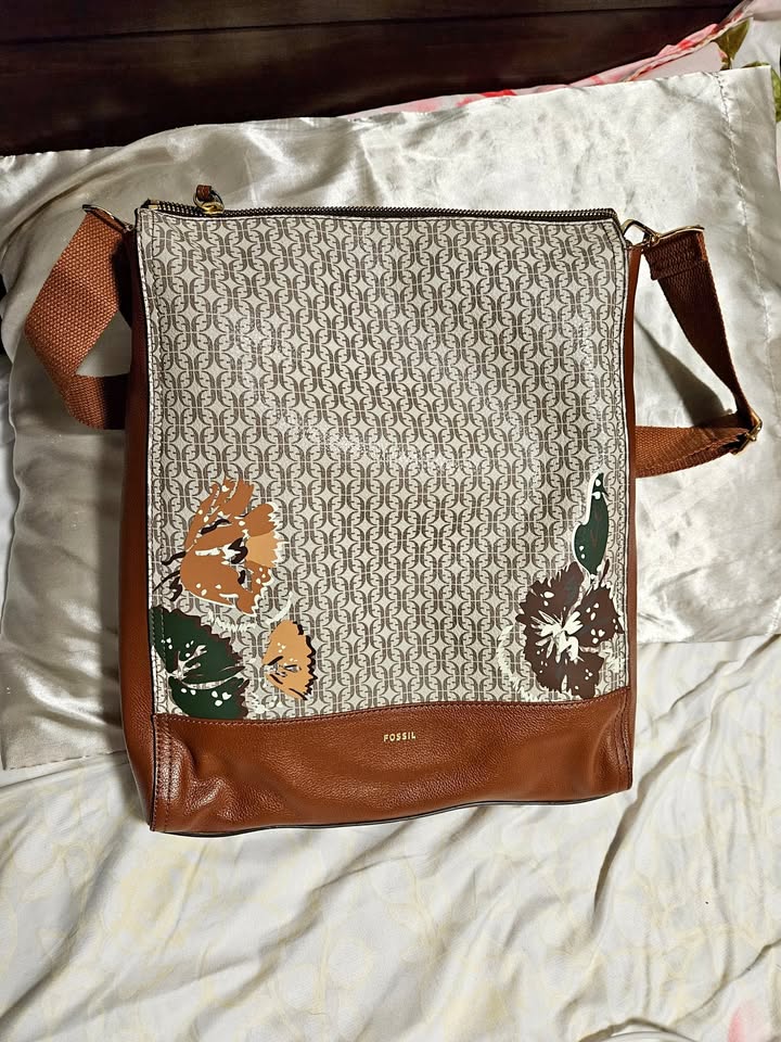 Fossil Elina Backpack - Tan Floral