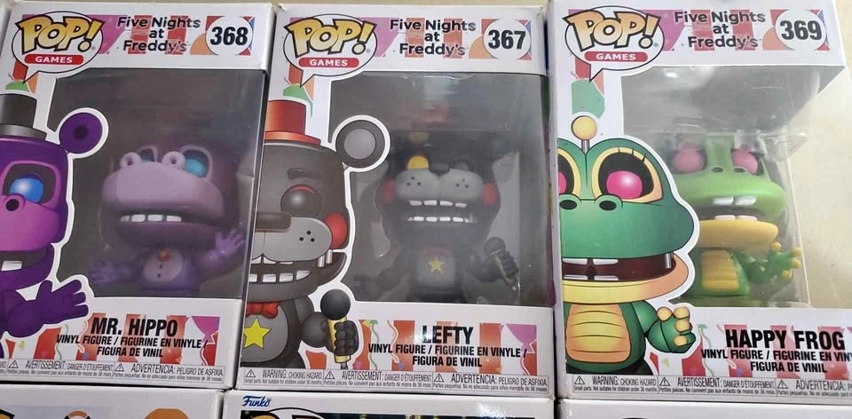 fnaf pop figures, $15 to $40