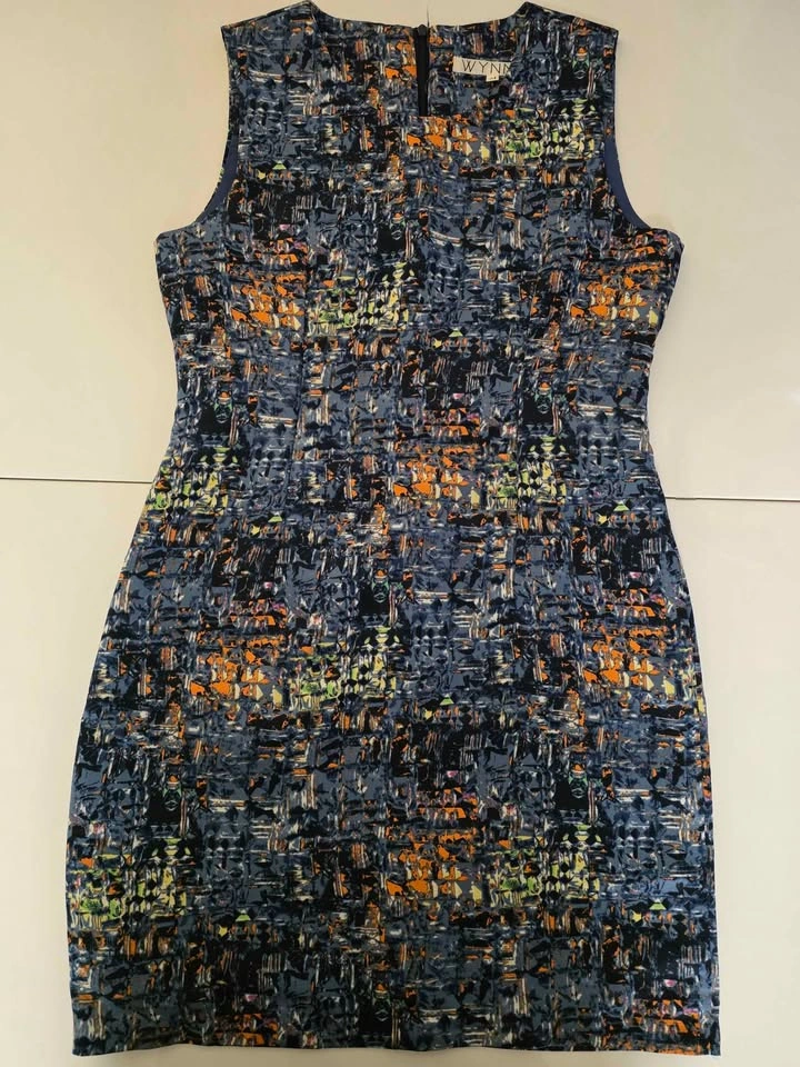 Wynn Abstract Print Sleeveless Dress (Size M) - photo 2