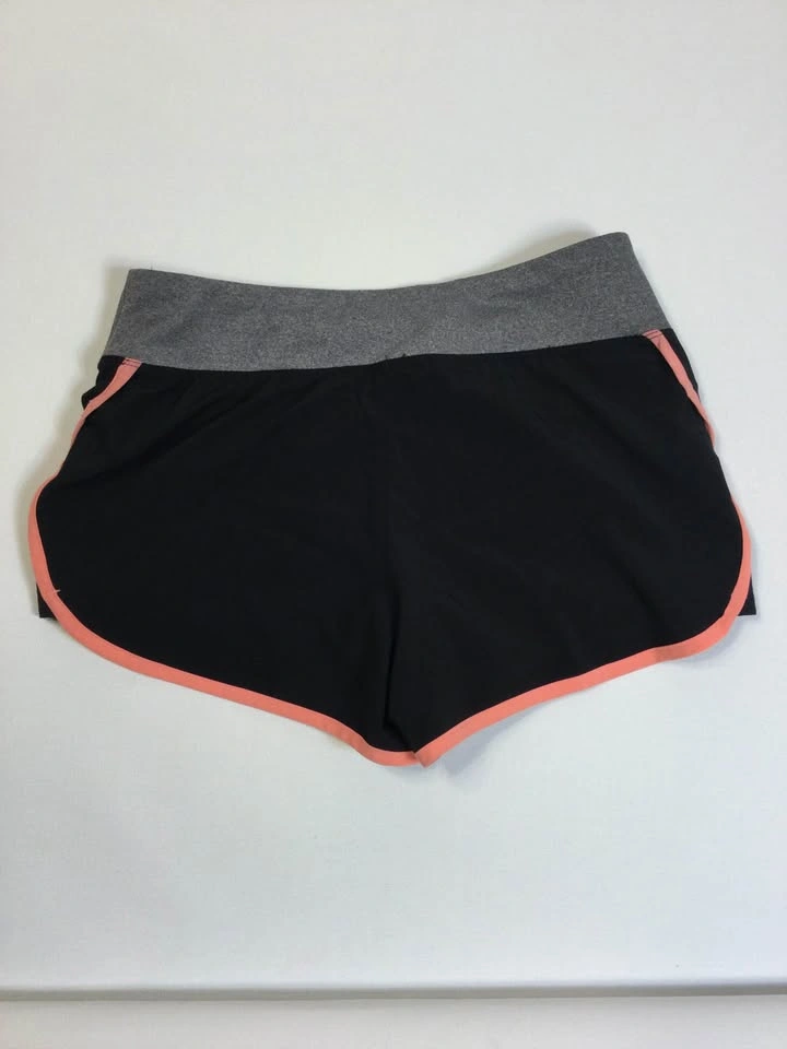 🌱Hind 2-in-1 Black Grey Peach Running Shorts Small - photo 3
