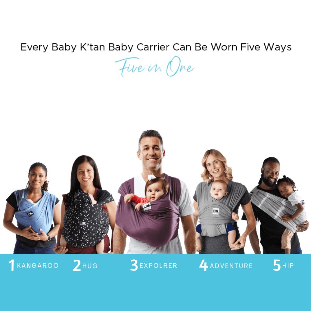 Baby K'tan Baby Carrier - Medium, Denim - photo 3