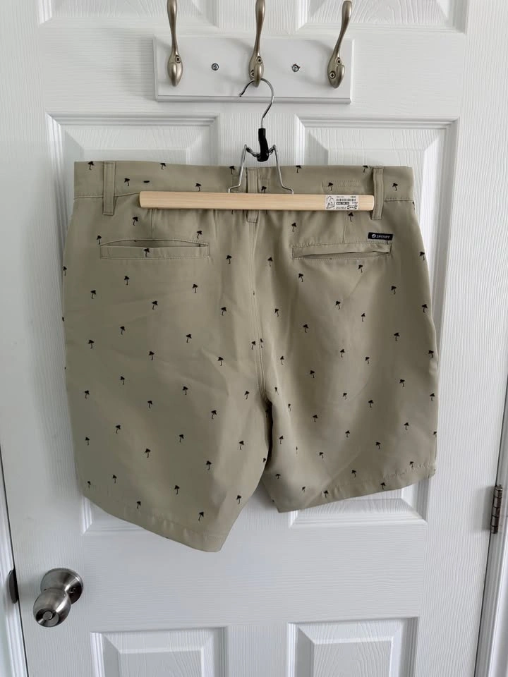 Sperry Men’s Tech Shorts - Palm Tree Print - Waist 33 - photo 2