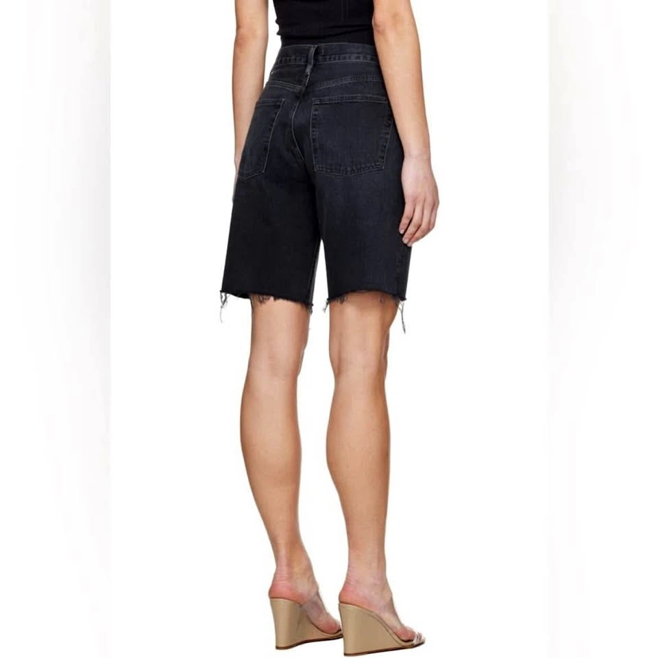 AGOLDE Black Bermuda Denim Shorts - Y2K 90s Vibes