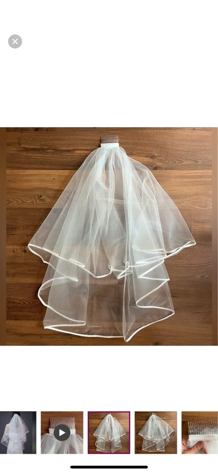NWT Elegant Double-Layer Bridal Veil - Vintage Fairycore - photo 2