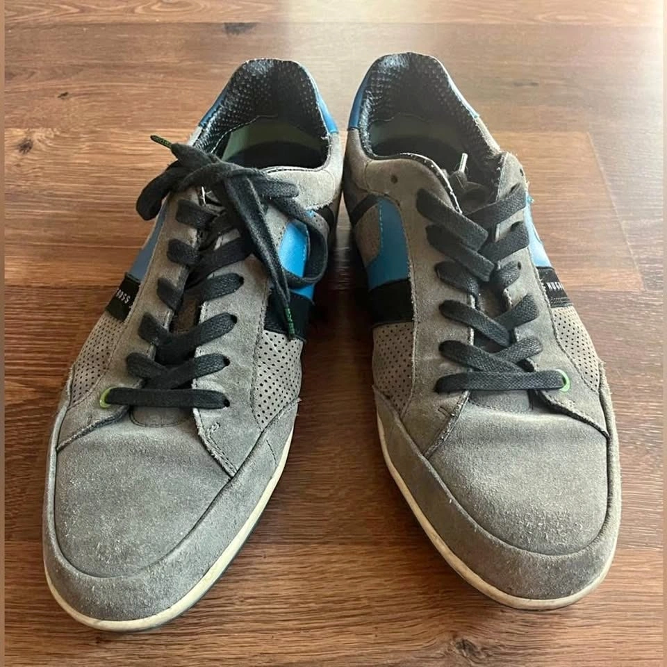 Hugo Boss El Dourado Suede Sneakers 🖤👟 | Men’s Size 42