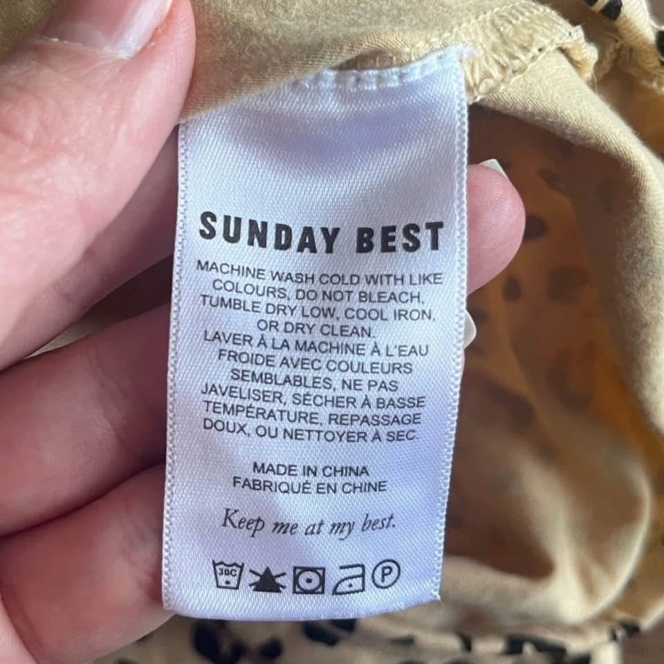 NWOT Sunday Best Leopard Print Tie-Front Cardigan - photo 4
