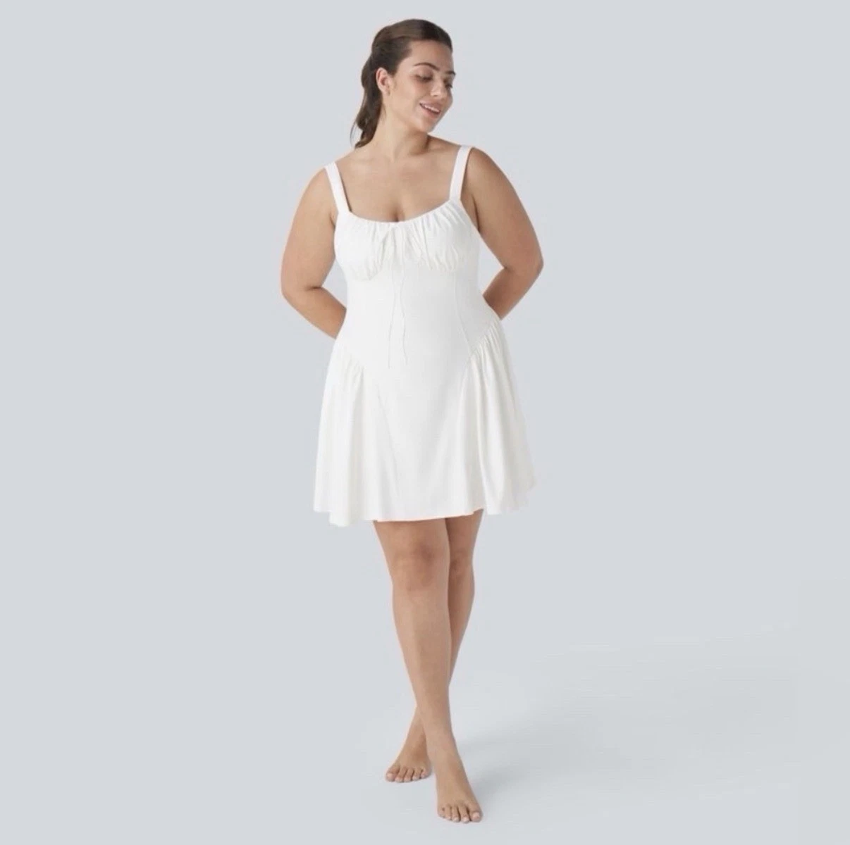 HALARA "Play It My Way" Classic White Skort Dress 🤍 NWT Size 3XL