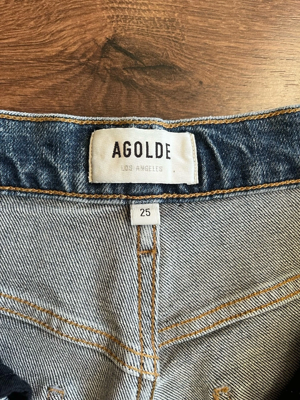 AGOLDE Riley Long High Rise Button Fly Jeans - photo 4