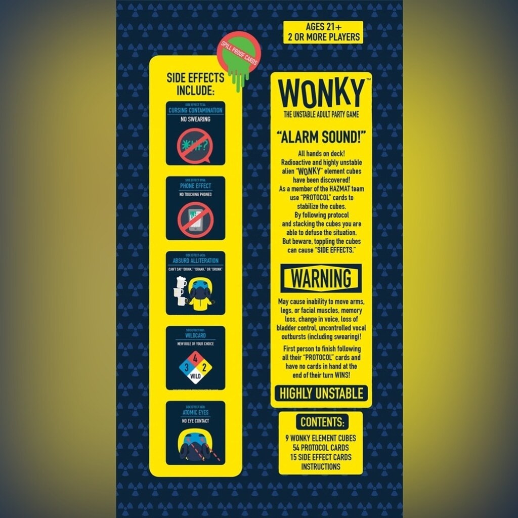 NWT USAopoly Wonky: The Unstable Adult Party Game - photo 3