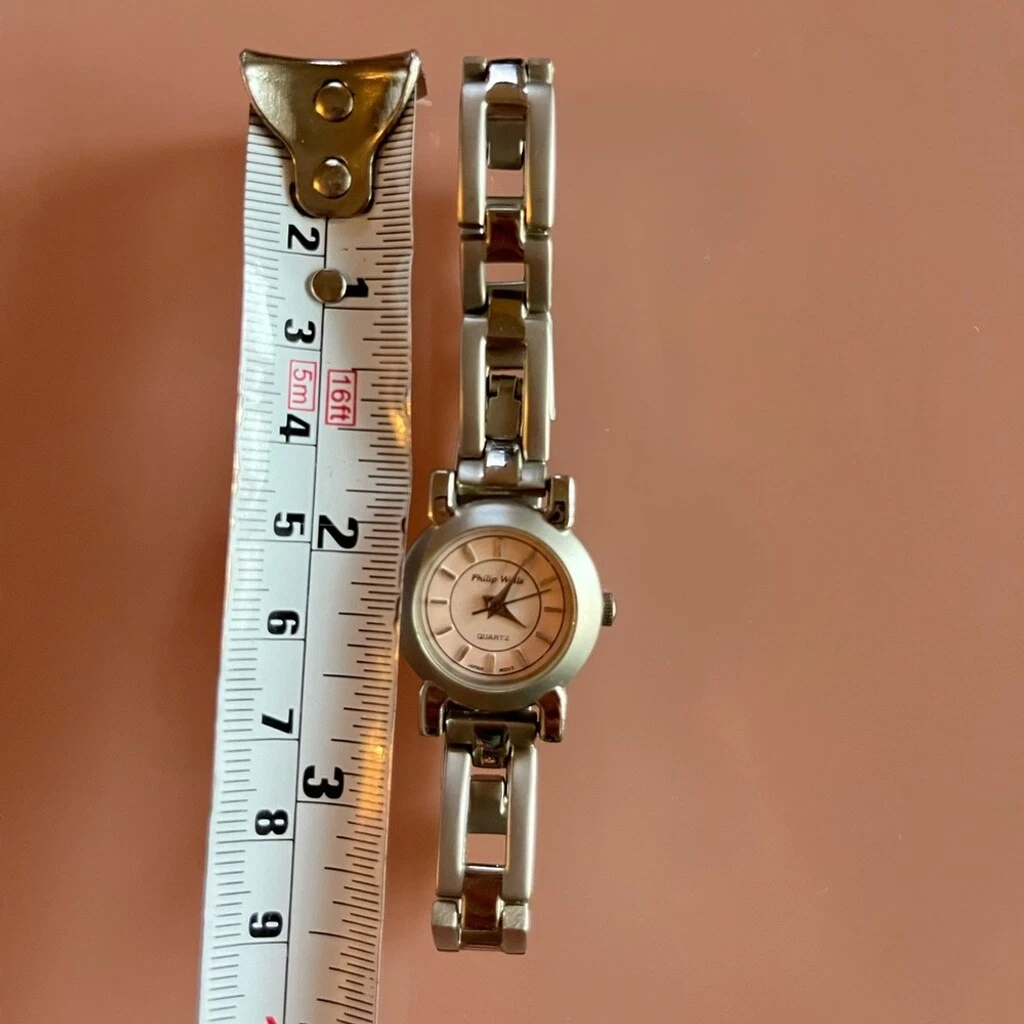 💖 Philip Wells Women's Quartz Watch – Silver Bracelet with Pink - photo 2