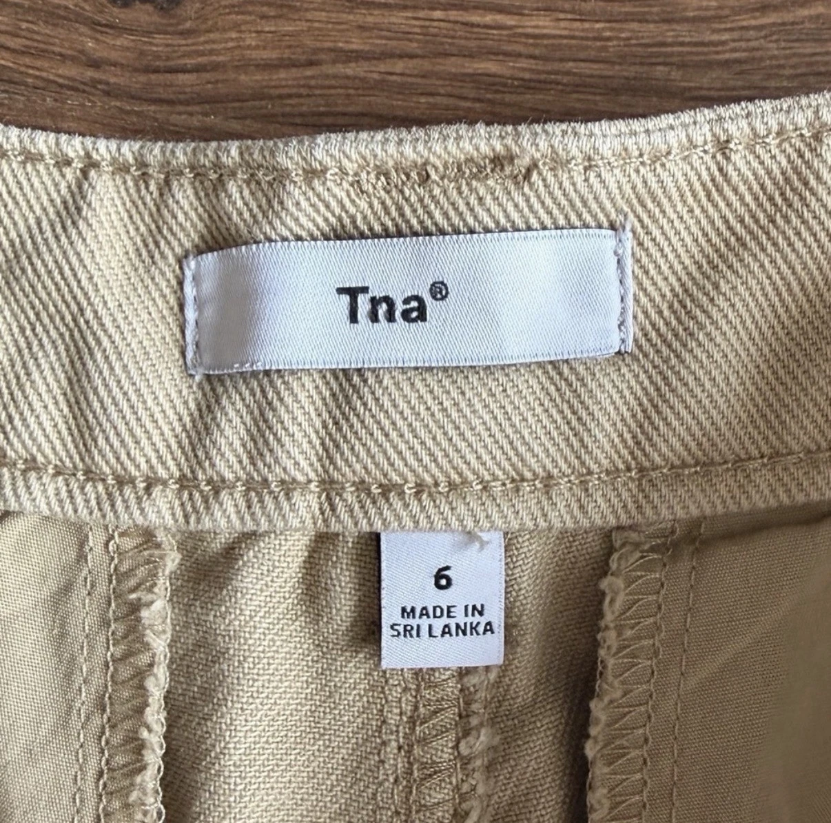 TNA Beige Troop Cargo Pants – Size 6 🤎✨ - photo 3