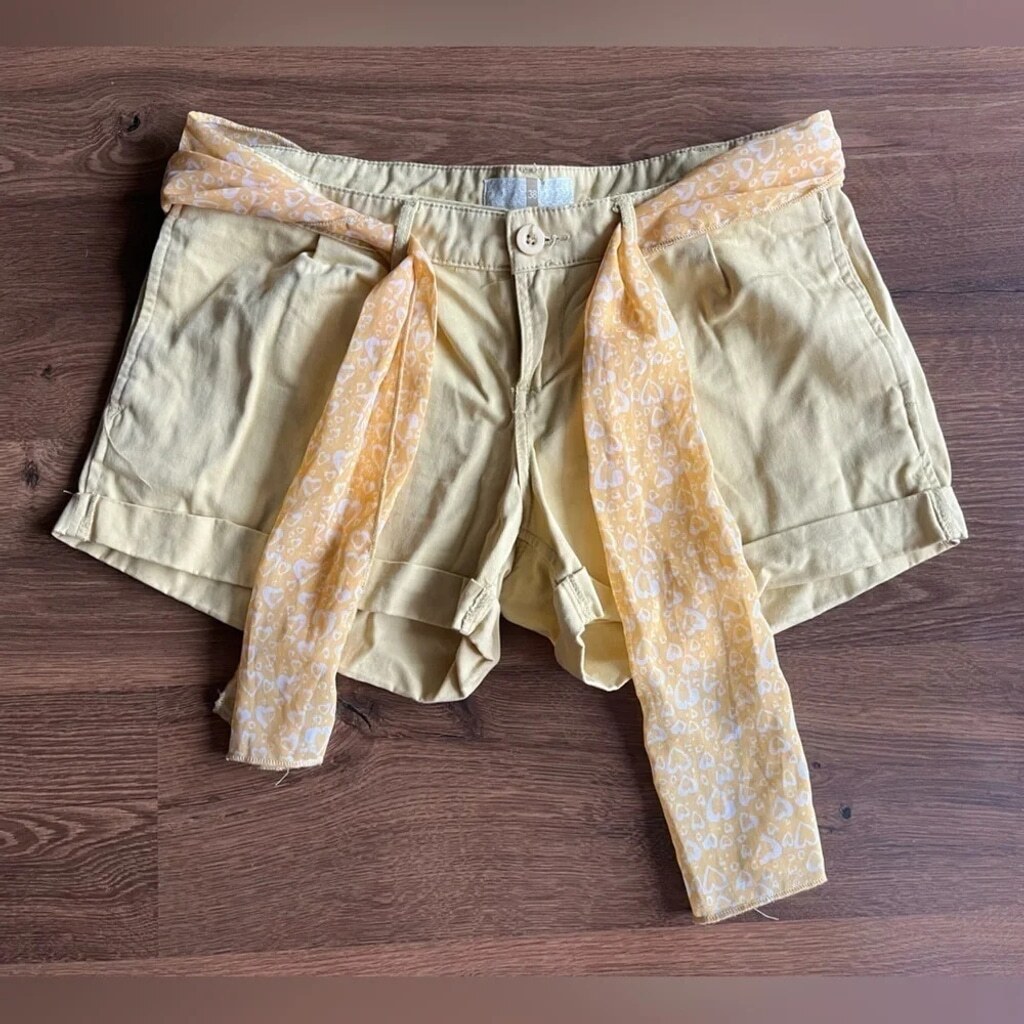Vintage Stradivarius Yellow Shorts