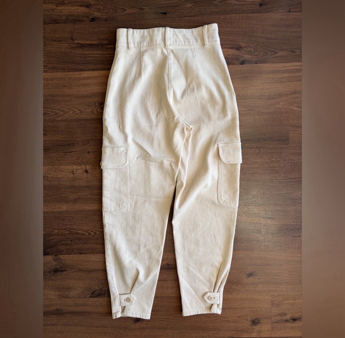 Aritzia Wilfred Free Modern Cargo High Rise Pant Gd Birch Cream - photo 3