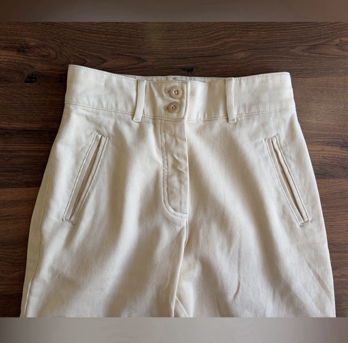 Aritzia Wilfred Free Modern Cargo High Rise Pant Gd Birch Cream - photo 5