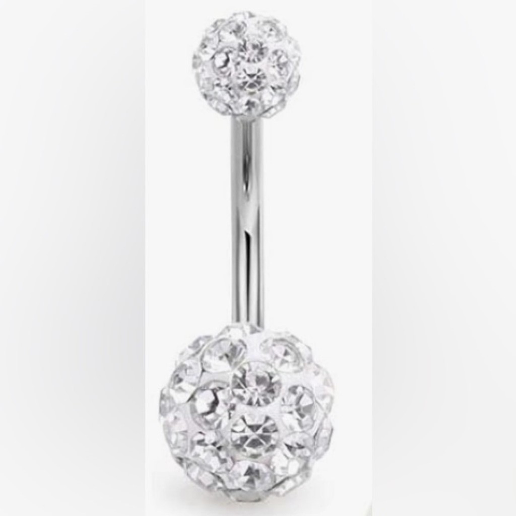 NWT 14G 316L Stainless Steel Belly Button Ring