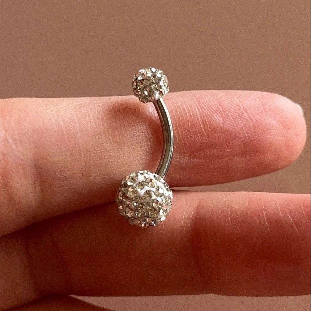 NWT 14G 316L Stainless Steel Belly Button Ring - photo 4