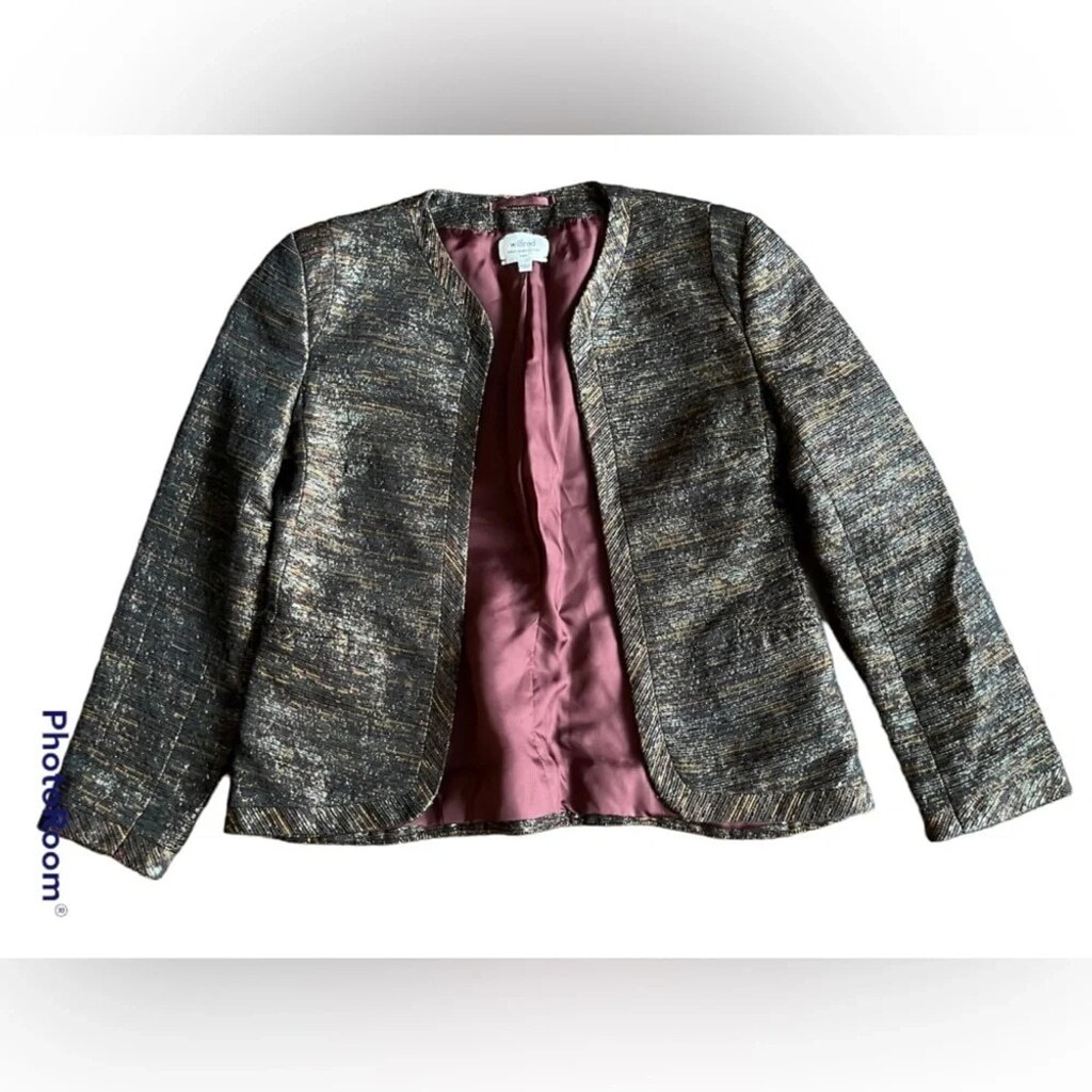 Wilfred Metallic Open Blazer - Fabric Made in Italy