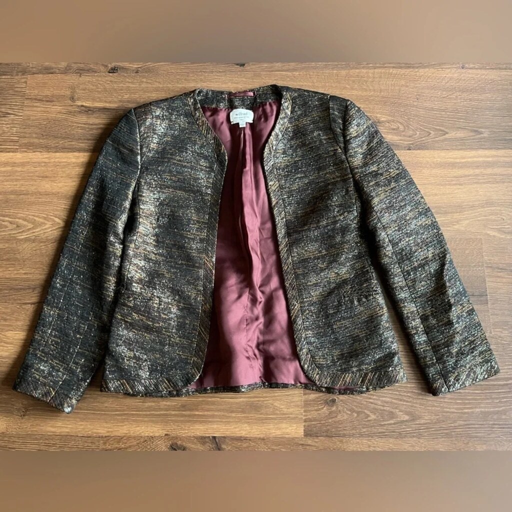 Wilfred Metallic Open Blazer - Fabric Made in Italy - photo 2
