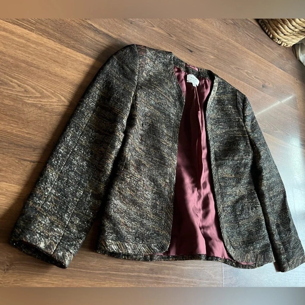 Wilfred Metallic Open Blazer - Fabric Made in Italy - photo 4