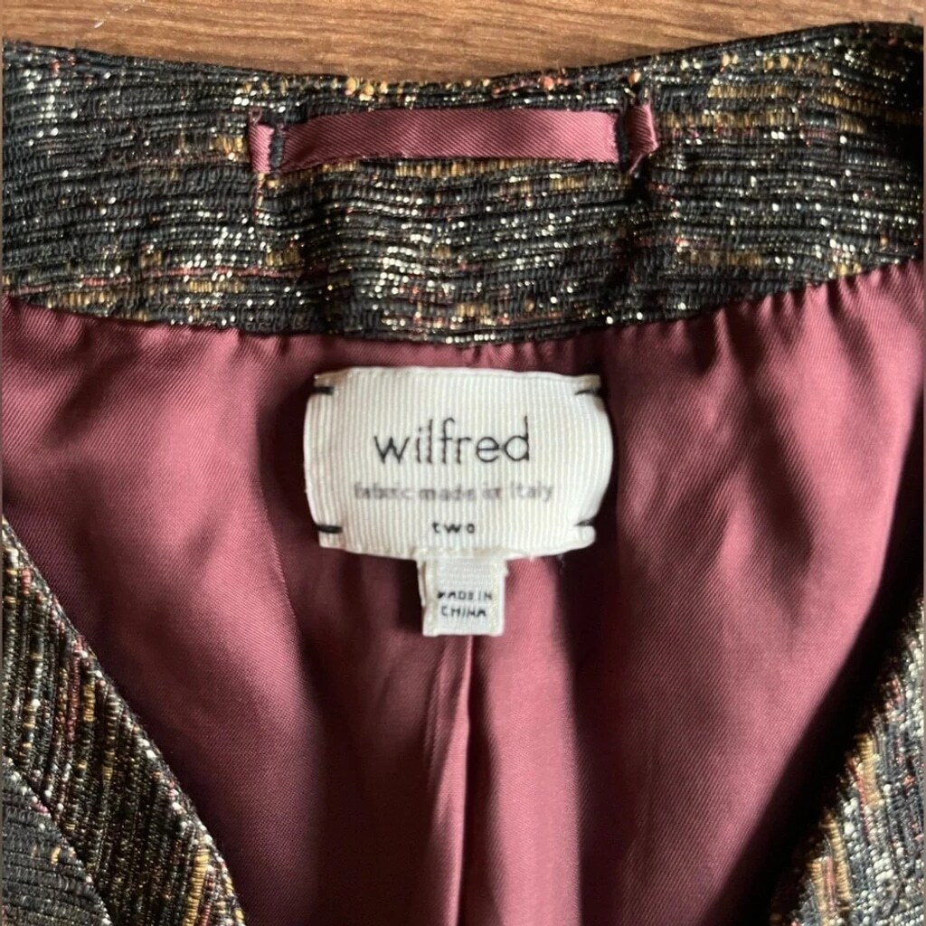 Wilfred Metallic Open Blazer - Fabric Made in Italy - photo 5