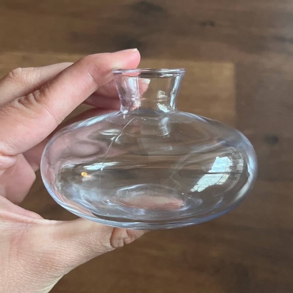 Clear Glass Bud Unique Vase - photo 4