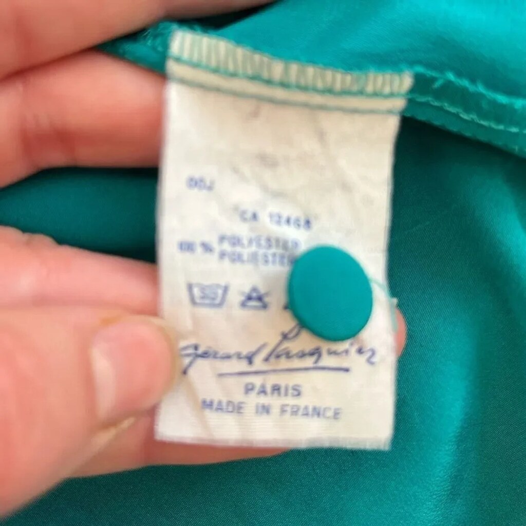 Vintage French Blouse w/ Scalloped Collar - photo 3