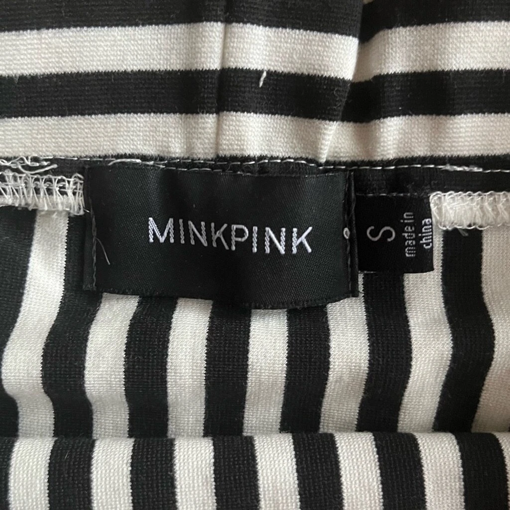 MINK PINK Striped Black & White Mini Skirt - photo 4