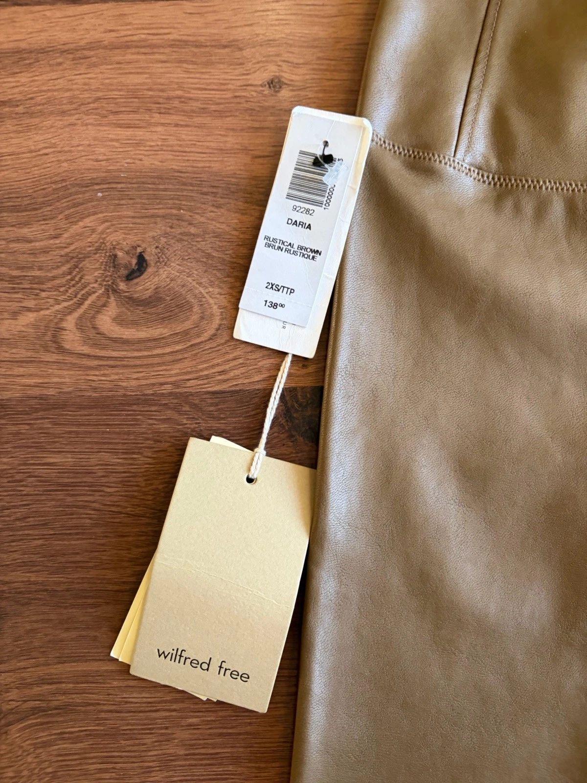 NWT Wilfred Free Daria Faux Leather Pants | Size 2XS - photo 4