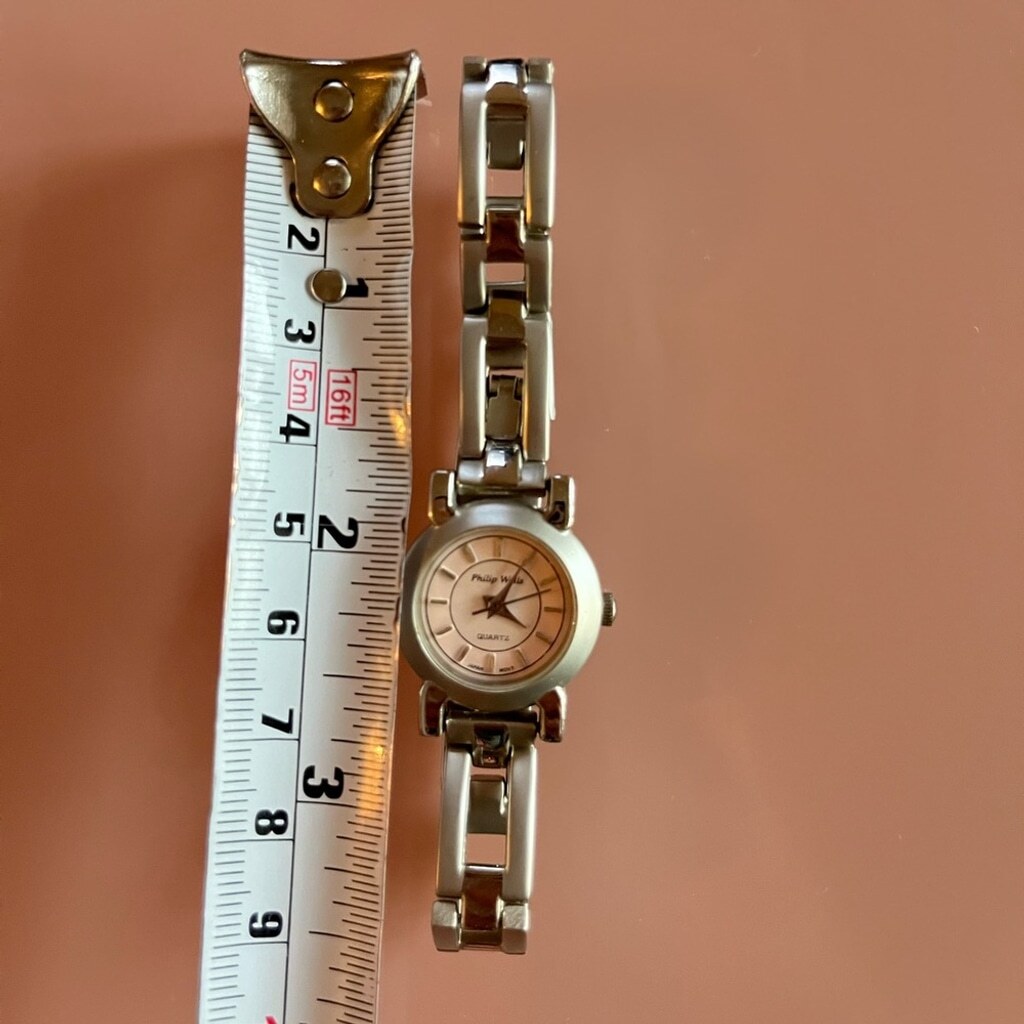 💖 Philip Wells Women's Quartz Watch – Silver Bracelet with Pink - photo 2