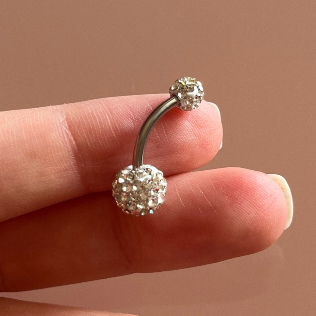 NWT 14G 316L Stainless Steel Belly Button Ring - photo 3