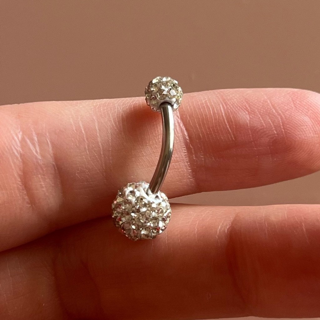 NWT 14G 316L Stainless Steel Belly Button Ring - photo 5