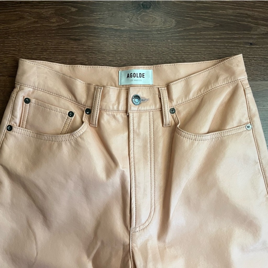 🌸 AGOLDE 90s Pinch Waist Pants – Coral Pink 🌸 - photo 2