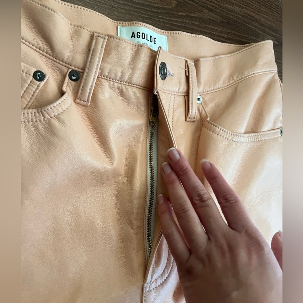 🌸 AGOLDE 90s Pinch Waist Pants – Coral Pink 🌸 - photo 3