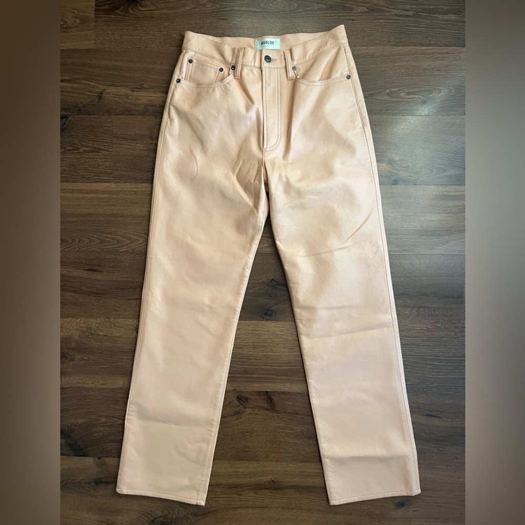 🌸 AGOLDE 90s Pinch Waist Pants – Coral Pink 🌸 - photo 4