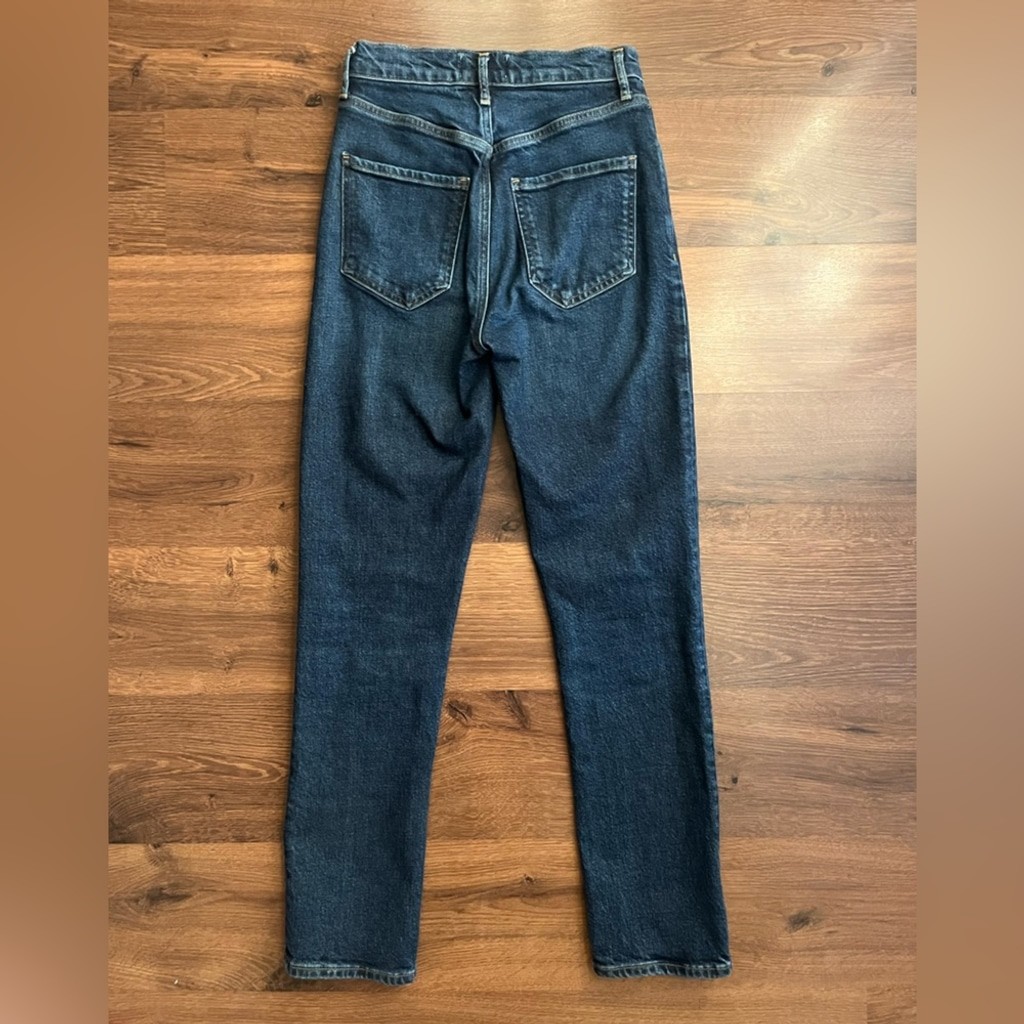 AGOLDE Riley Long High Rise Button Fly Jeans - photo 2