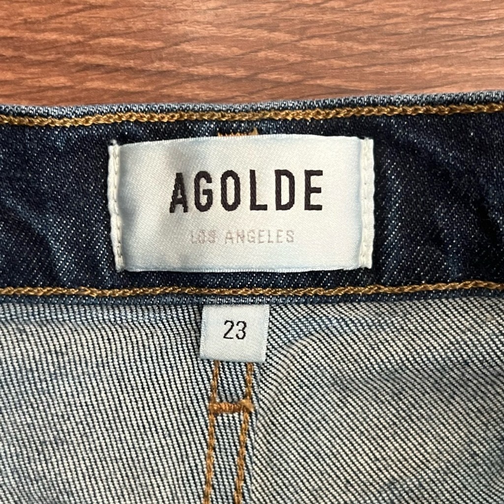 AGOLDE Riley Long High Rise Button Fly Jeans - photo 5