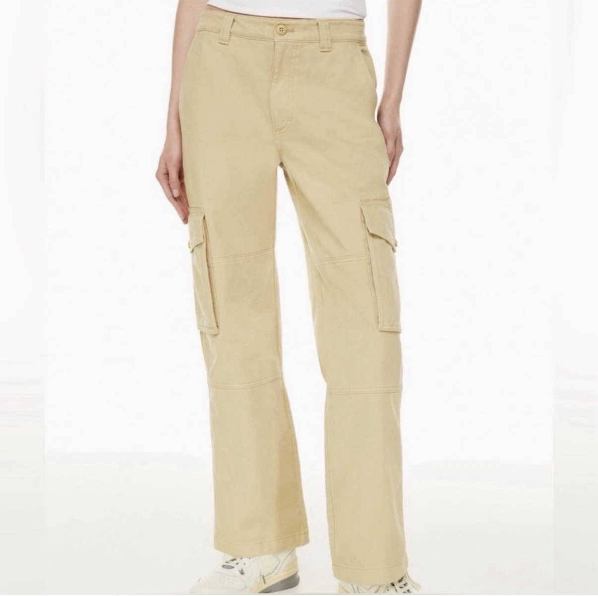 TNA Beige Troop Cargo Pants – Size 6 🤎✨