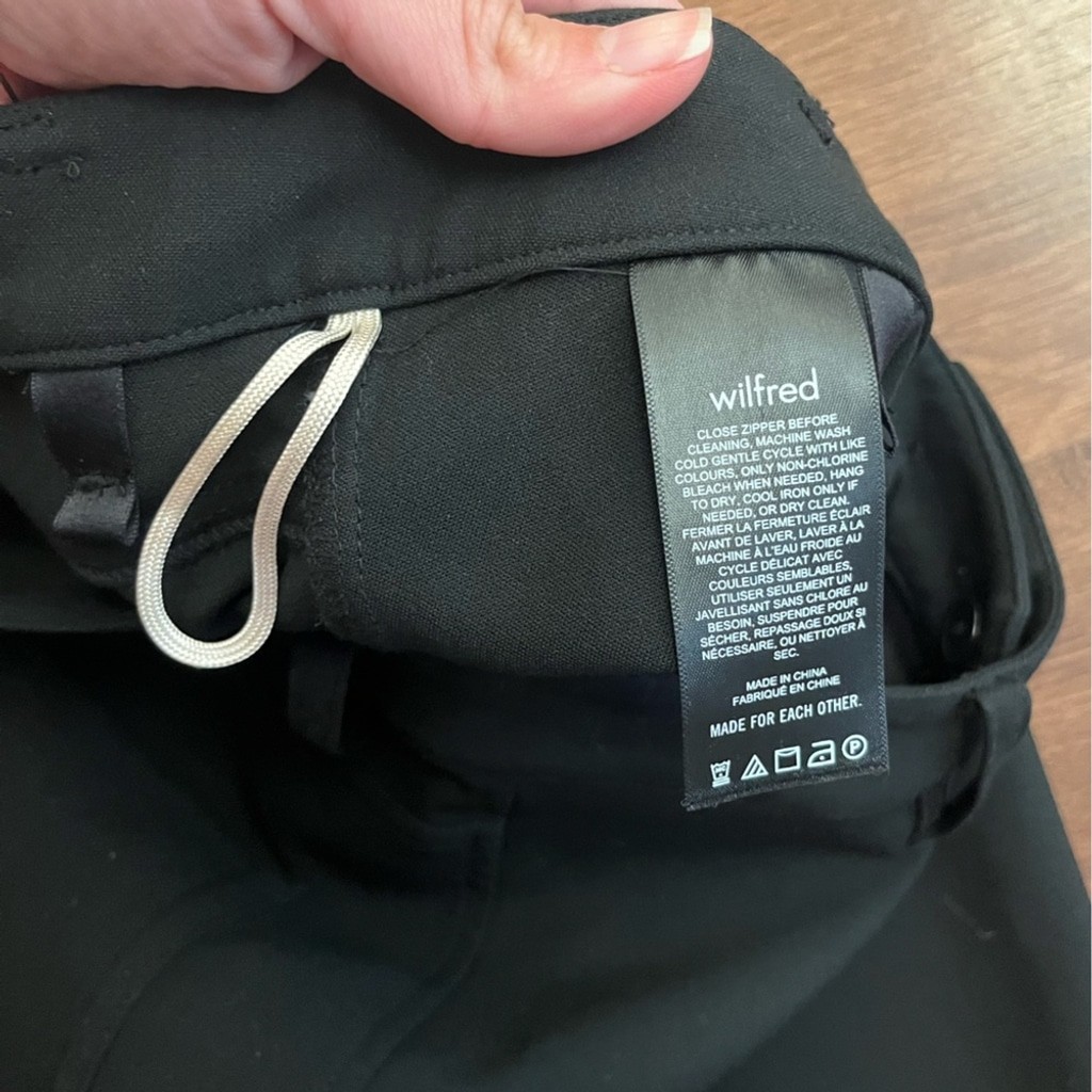 NWOT Wilfred Black Trouser Pants - photo 4