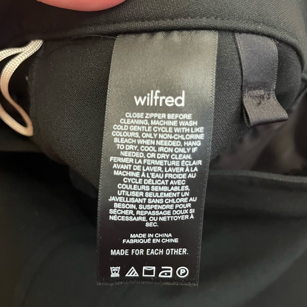NWOT Wilfred Black Trouser Pants - photo 5