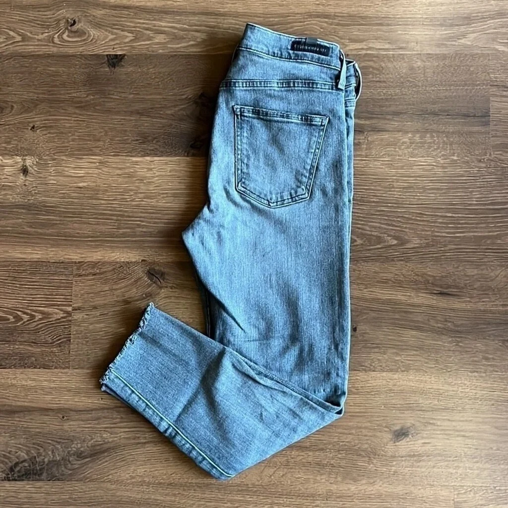 Citizens of Humanity Black Rocket Crop Midrise Skinny Jeans