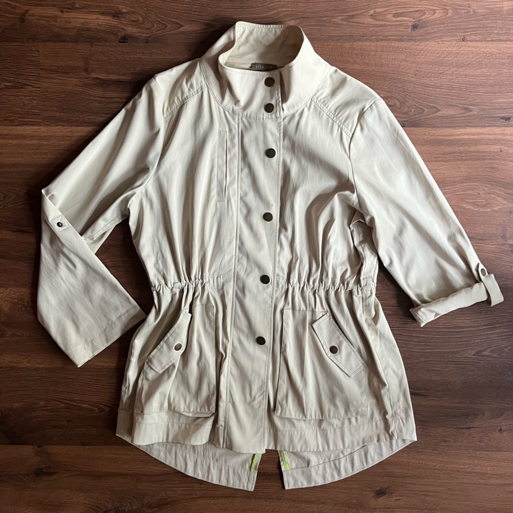 LILLA P Beige Lightweight Spring/Summer Jacket - Size L