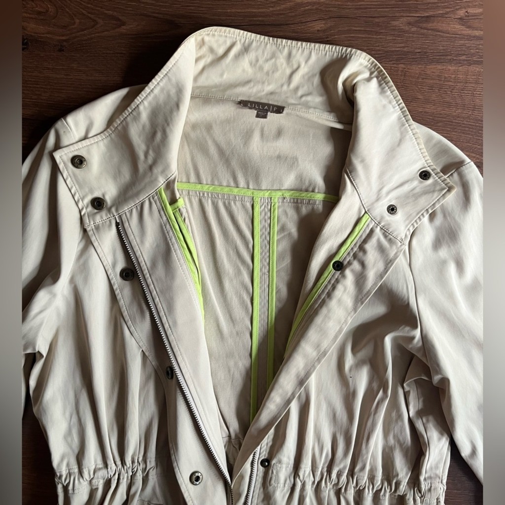 LILLA P Beige Lightweight Spring/Summer Jacket - Size L - photo 5