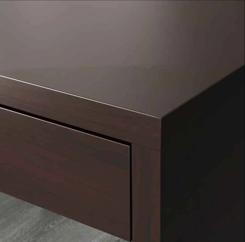 Black Micke Computer Desk - 2 Drawers, Cable Outlet - photo 4