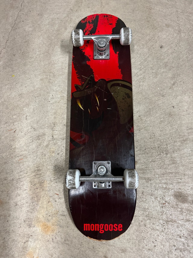Mongoose complete street skateboard.