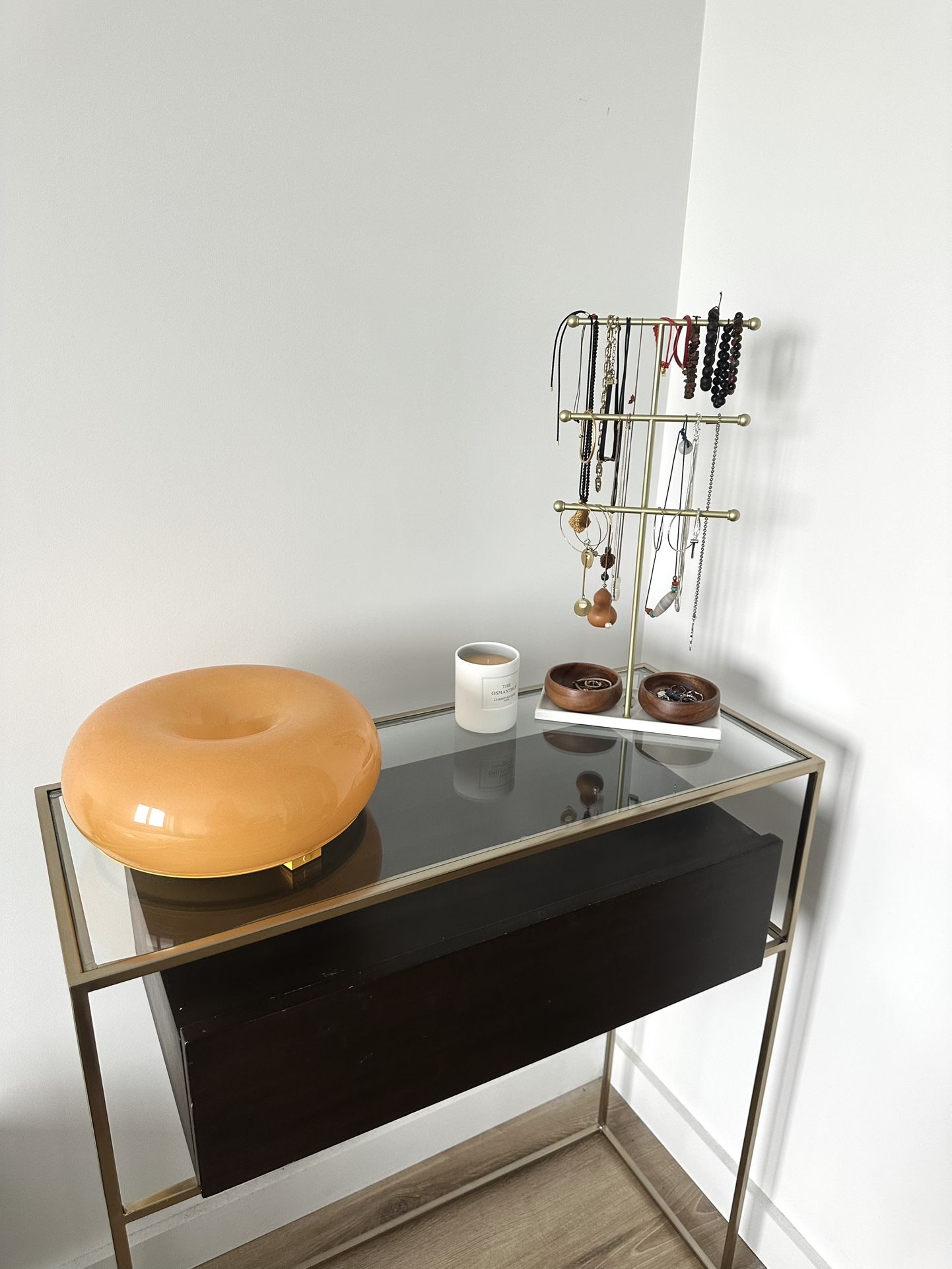 CB2 Salvador Entry Cabinet - Walnut/Bronze/Glass - photo 5