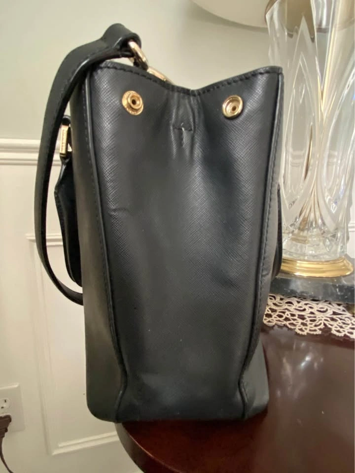 Tory Burch Saffiano Leather Robinson Double Zip Large Tote - Bla - photo 5